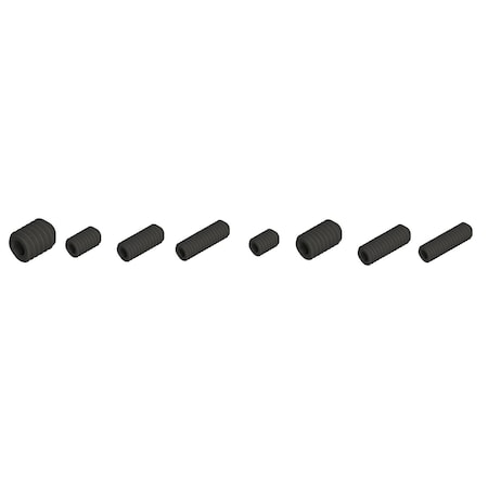 SET SCREW 8-32 X 3/16 CUP POINT, BLK ALLOY (10PC)